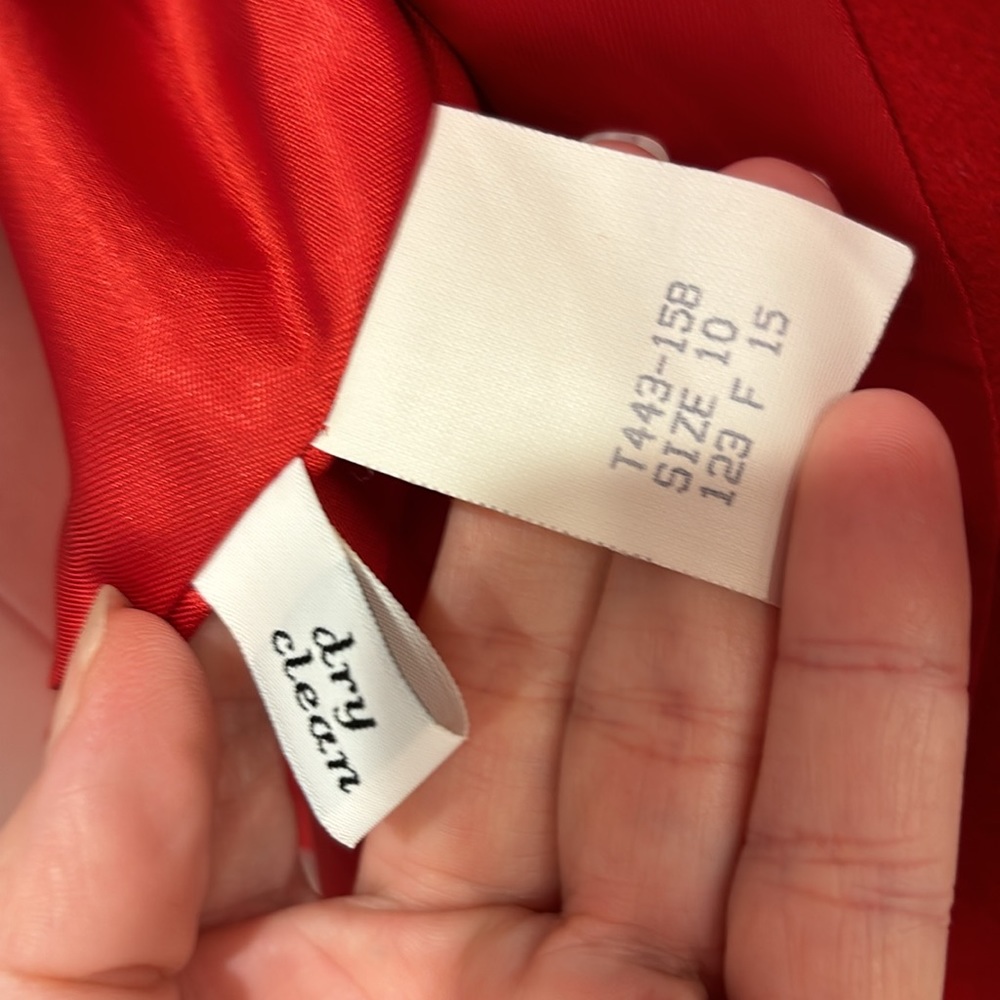 Vintage Pendleton Single Button Red Blazer Virgin Wool Size 10 - Picture 6 of 12
